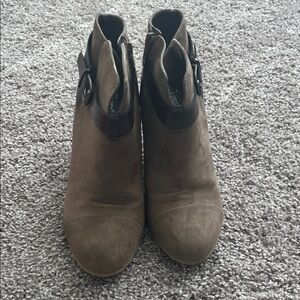 Carlos by Carlos Santana Tan Ankle Booties